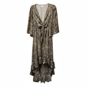 Perfectly Priscilla hi/low large animal print dress